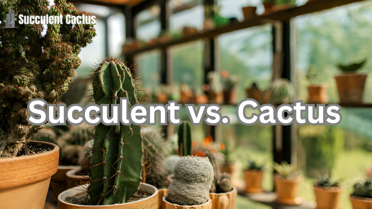 what is the difference between a succulent plant and a cactus