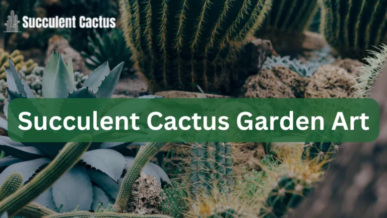 Succulent Cactus Garden Art