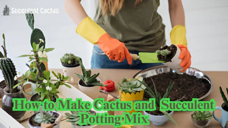 How to Make Cactus and Succulent Potting Mix