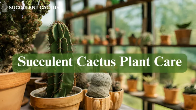 Succulent Cactus Plant Care