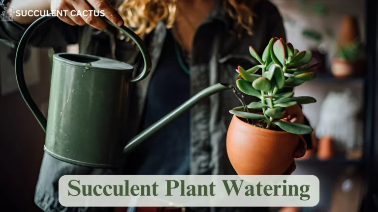 Succulent Plant Watering